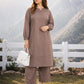 Elegant Taupe Brown 2-Piece Women's Kurta Set – Premium Casual & Office Wear