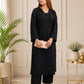 Elegant Black 2-Piece Women's Kurta Set – Premium Casual & Formal Wear