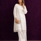 Elegant White Embroidered 2-Piece Women's Kurta Set – Premium Casual & Festive Wear