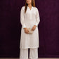 Elegant White Embroidered 2-Piece Women's Kurta Set – Premium Casual & Festive Wear